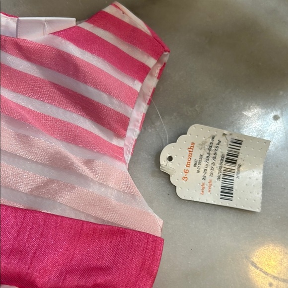 Gymboree Pink and White Sleeveless Scoop Neck Sundress - Picture 3 of 5